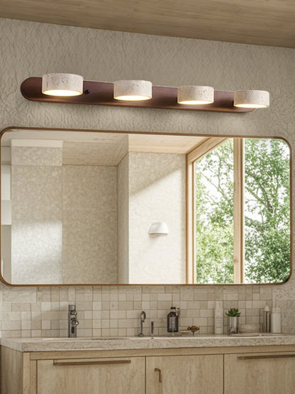Wandlamp met meerdere lichtpunten natuursteen modern badkamerverlichting warmwit koelwit 2-3-4 lichts stenen armatuur
