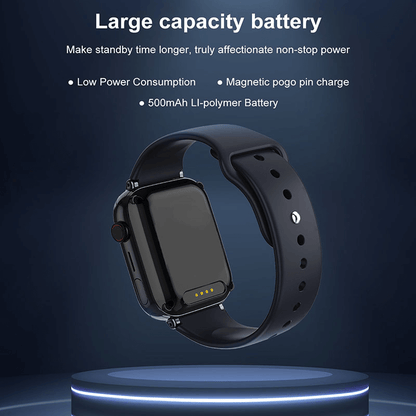 Slimme Kinderhorloge met 4G Videobellen en GPS-Tracking Roze Zwart Wit