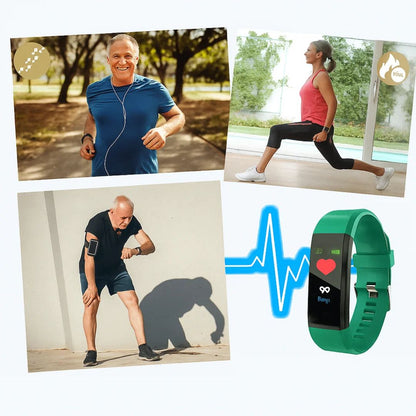 Veiligheidshorloge voor Senioren met Valdetectie GPS Tracker Gezondheidsmeter Hartslagmeting Noodknop