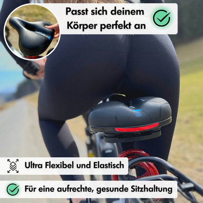 Ergonomisch Fietszadel met Geldemping Rood Blauw Geel Comfortabel Zadel voor Fiets Anti-Drukpunt
