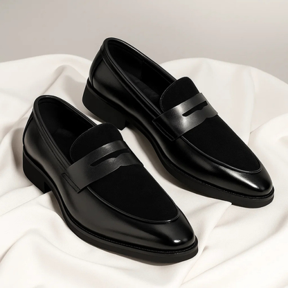 Leren Loafers Heren Elegante Instappers Zwart Marconi