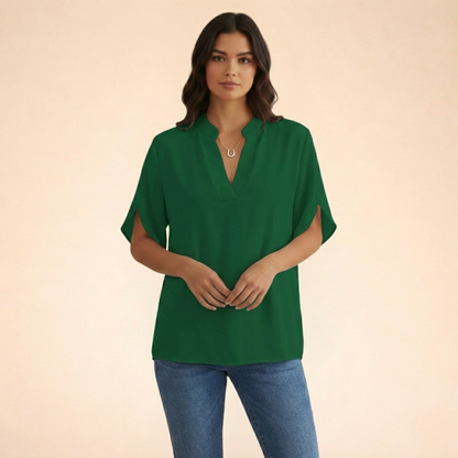 V-hals Blouse Elegant en Comfortabel