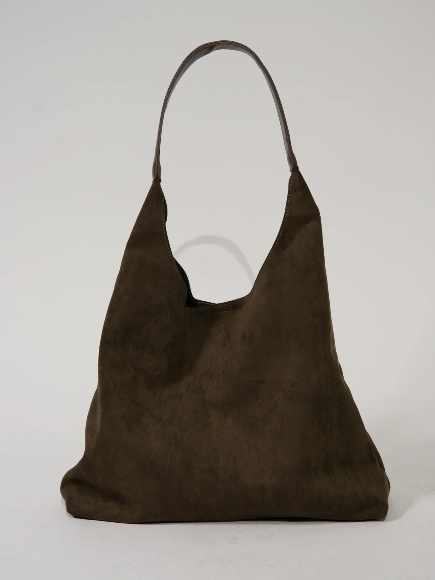 Leren Schouder tas van Zacht Suede Leer