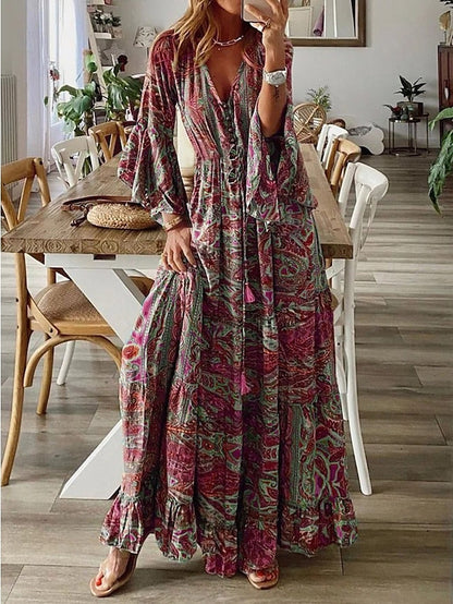 Elegante Avondjurk Rebecca Lange Mouw