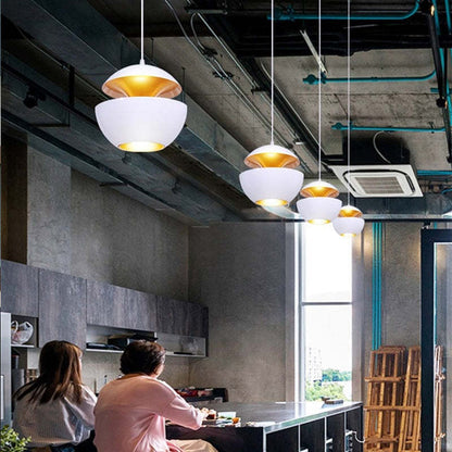 Elegante LED Plafondlamp Zwart-Wit Modern Design Rond Aluminium Eethoek Slaapkamer Woonkamer Warm Dimbaar Licht Scandinavisch Interieur Stijlvol