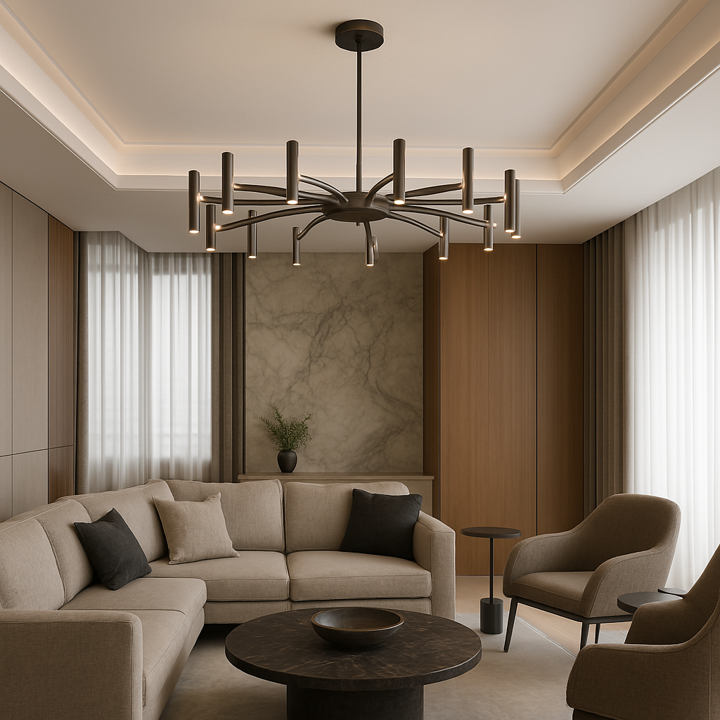 12 Koppen Hedendaagse Kroonluchter Ø100cm Zwart Smeedijzer Slaapkamer Woonkamer Moderne LED Plafondlamp Design Verlichting