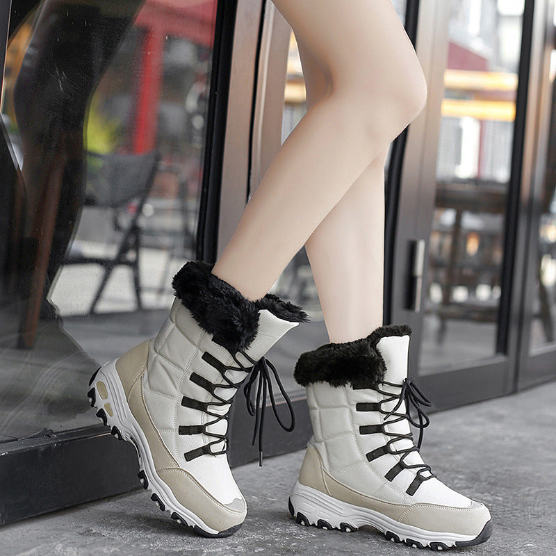 Dames Winterboots Zachte Voering Warm Met Veters