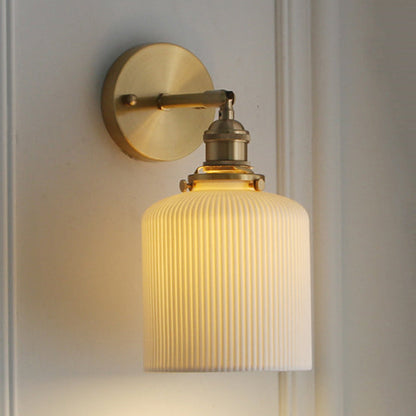 Porseleinen Wandlamp met Messing Fitting Ø12,7-21,6cm 1 Lichtpunt Modern Design Keramiek Wandverlichting E26/E27
