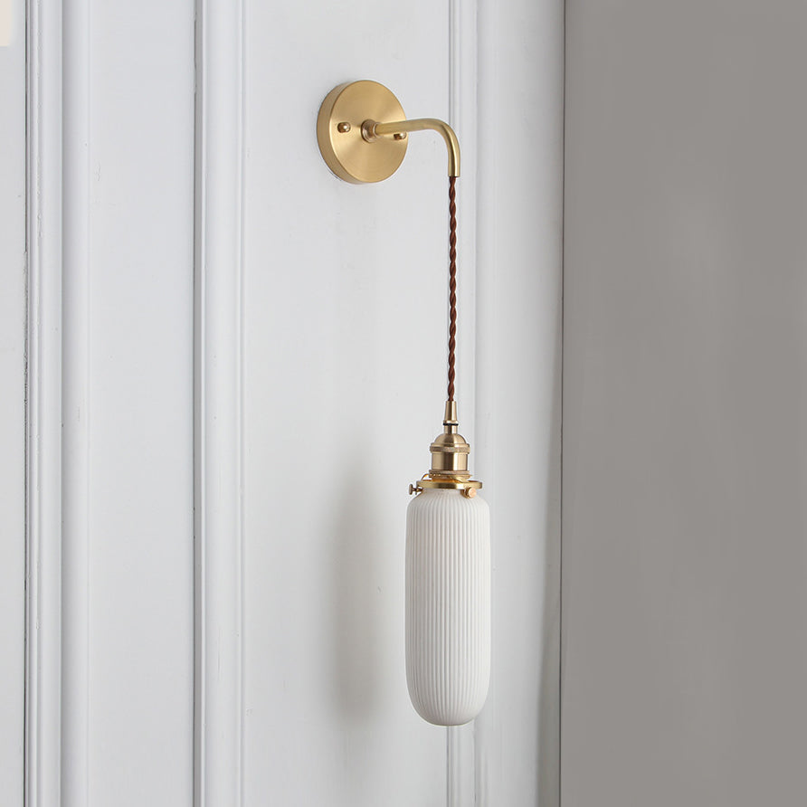 Porseleinen Wandlamp met Messing Fitting Ø12,7-21,6cm 1 Lichtpunt Modern Design Keramiek Wandverlichting E26/E27