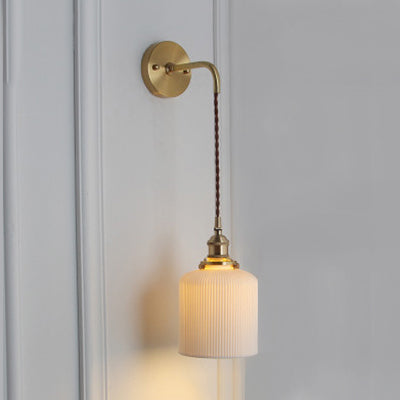 Porseleinen Wandlamp met Messing Fitting Ø12,7-21,6cm 1 Lichtpunt Modern Design Keramiek Wandverlichting E26/E27