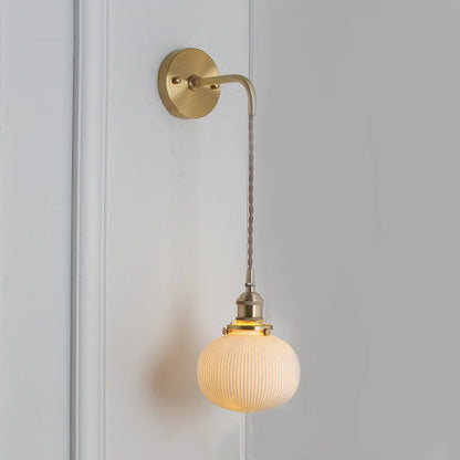 Porseleinen Wandlamp met Messing Fitting Ø12,7-21,6cm 1 Lichtpunt Modern Design Keramiek Wandverlichting E26/E27