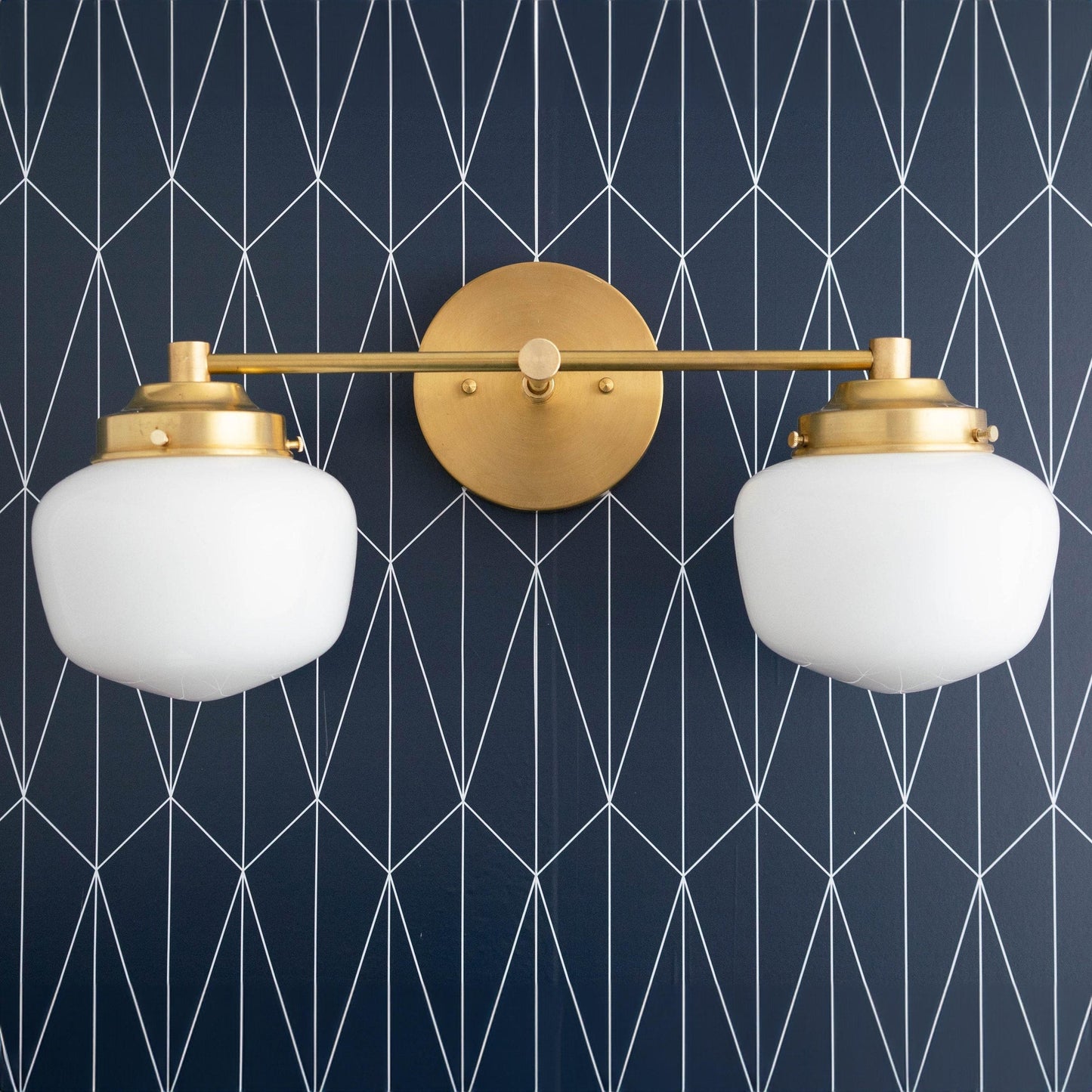 Globe Wandlamp Klassieke Badkamer Schoolhouse Verlichting Mat Opaal Glas voor Spiegel en Wastafel