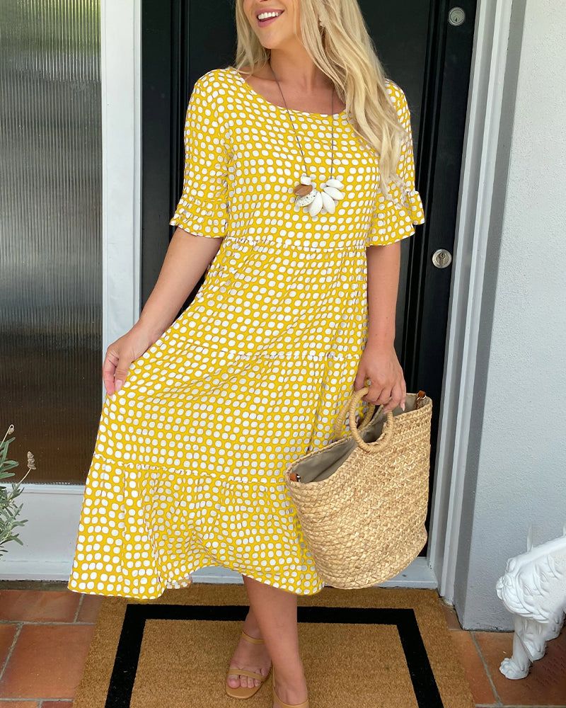 Dames Zomerjurk Elegant Losvallend