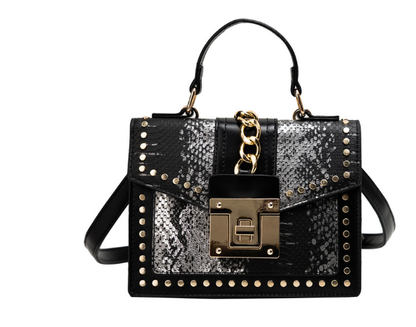 Dames Schoudertas Slangenprint Lederlook Modieus Model