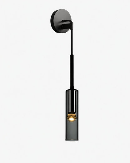 Gerookte Glazen Hanglamp met Minimalistische Metalen Structuur – Moderne Sfeerverlichting voor Eetkamer, Slaapkamer en Woonkamer