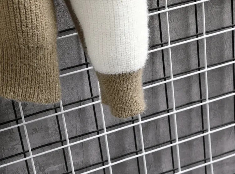 Gebreide Trui Mannen Kleurrijk Warme Wintertrui - StudioMarella
