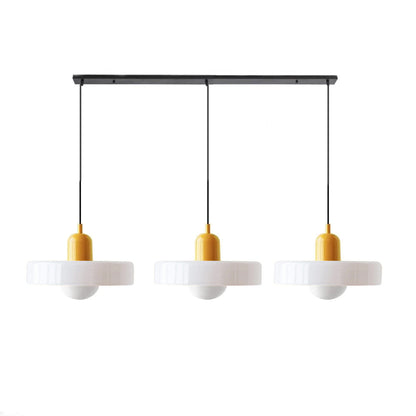 Luccon Triple Hanglamp Glas G9 Retro Kleuren Eettafel Woonkamer Design Verlichting Meerlamp