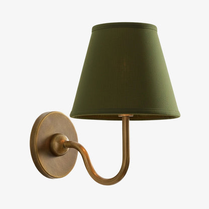 Wandlamp met Geplisseerde Stoffen Kap – Klassieke Verlichting voor Slaapkamer en Woonkamer
