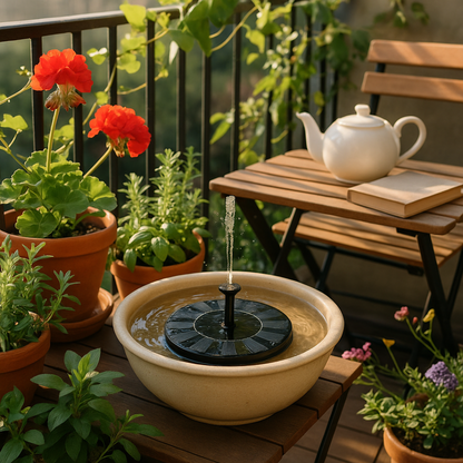 Zonne-energie Fonteinpomp voor Vijver Vogelbad en Tuin met Automatische Werking
