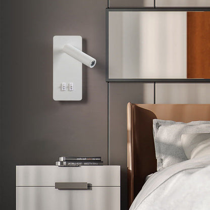 Wandlamp LED Verstelbaar IJzer Zwart Wit 15W Woonkamer Slaapkamer Hal Spotlamp Leeslamp Ingebouwde LED Moderne Wandspot