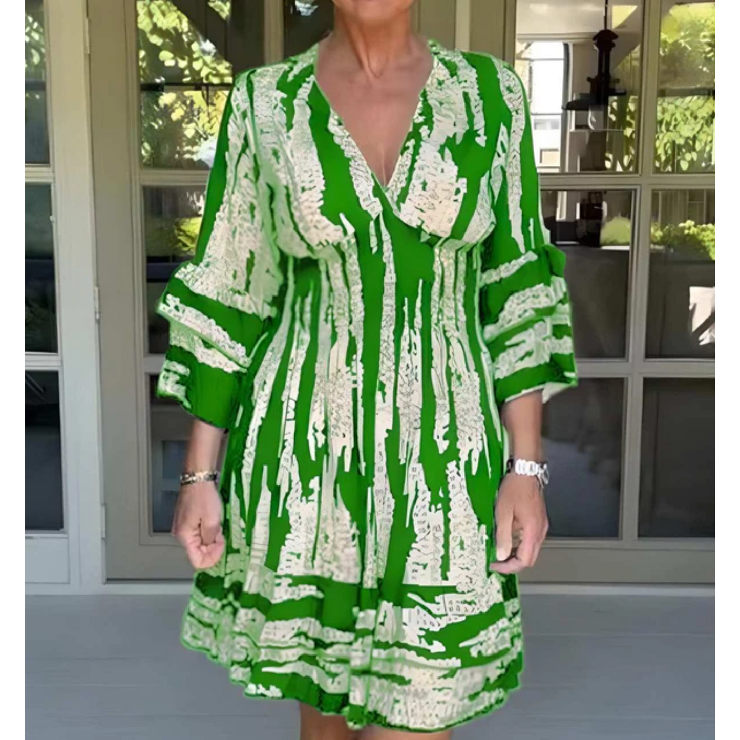 Damesjurk Glanzend Kort Model Zomerjurk - StudioMarella