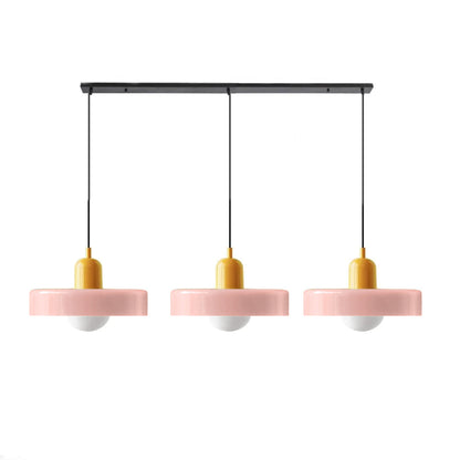 Luccon Triple Hanglamp Glas G9 Retro Kleuren Eettafel Woonkamer Design Verlichting Meerlamp