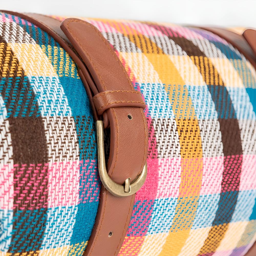 Waterdichte Opvouwbare Picknickkleed voor Buiten – Zachte Bovenzijde PEVA Onderzijde – Compact Draagbaar Strandkleed voor Picknick Camping Park
