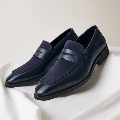 Leren Loafers Heren Elegante Instappers Zwart Marconi