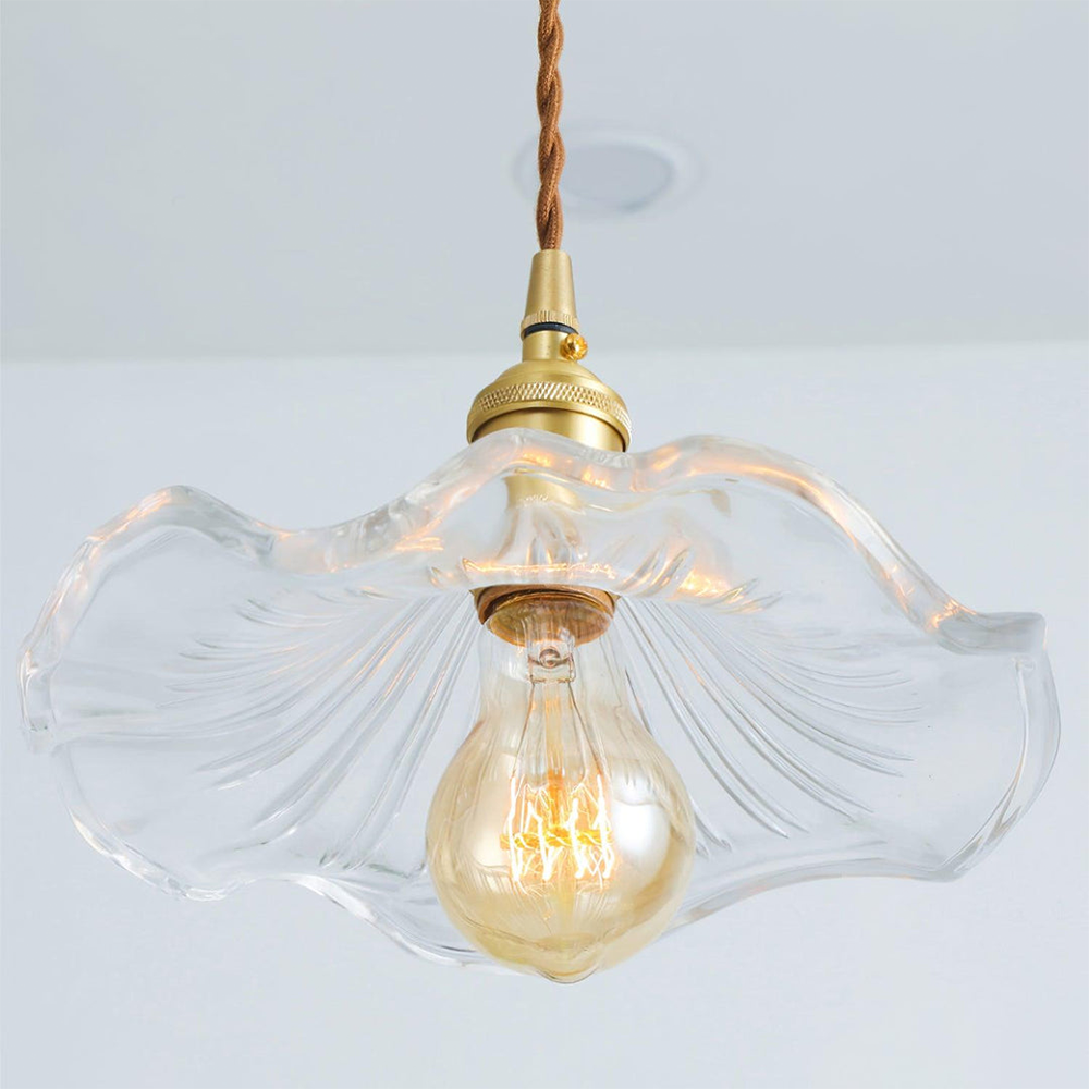 Hanglamp Glas Bloem LED Design Pendellamp Wit Woonkamer Slaapkamer Eetkamer Sfeerverlichting