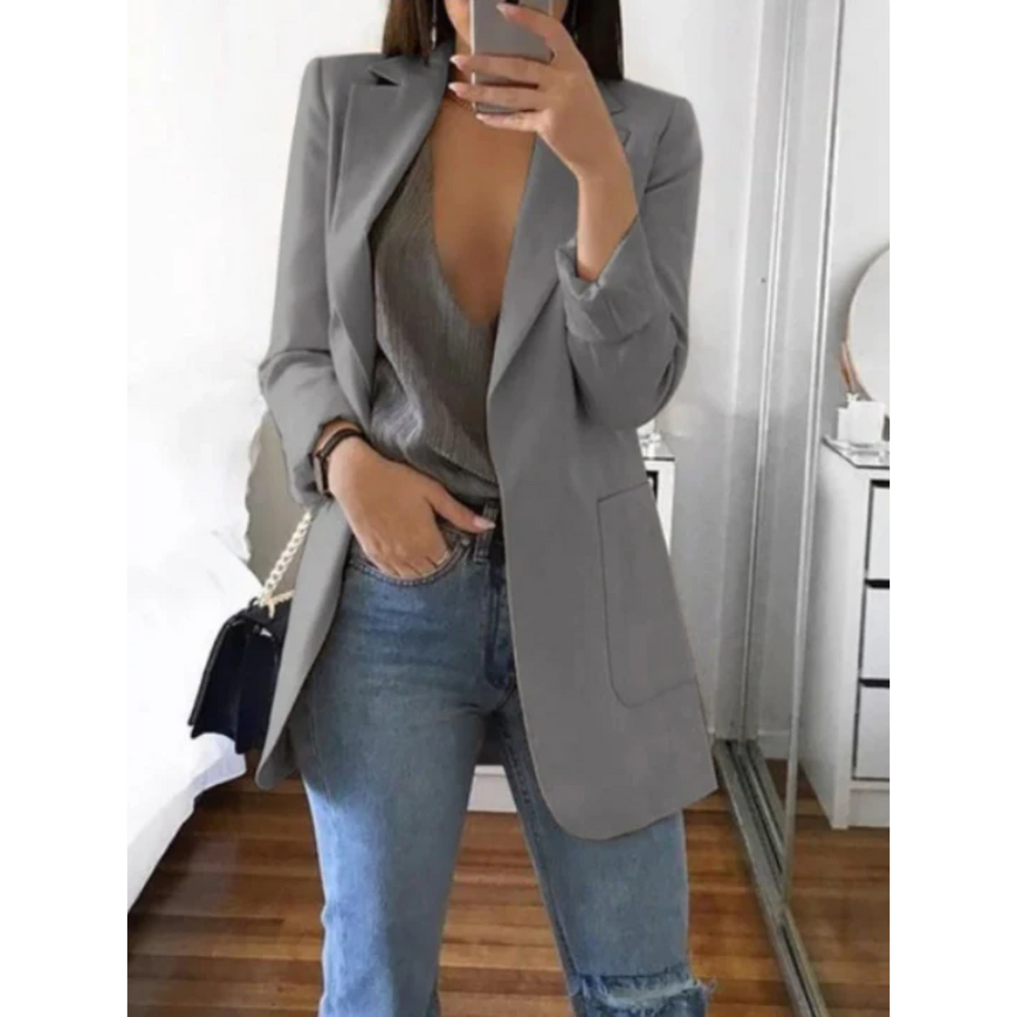 Slimfit Blazer Modern Stijlvol Designer Jacket