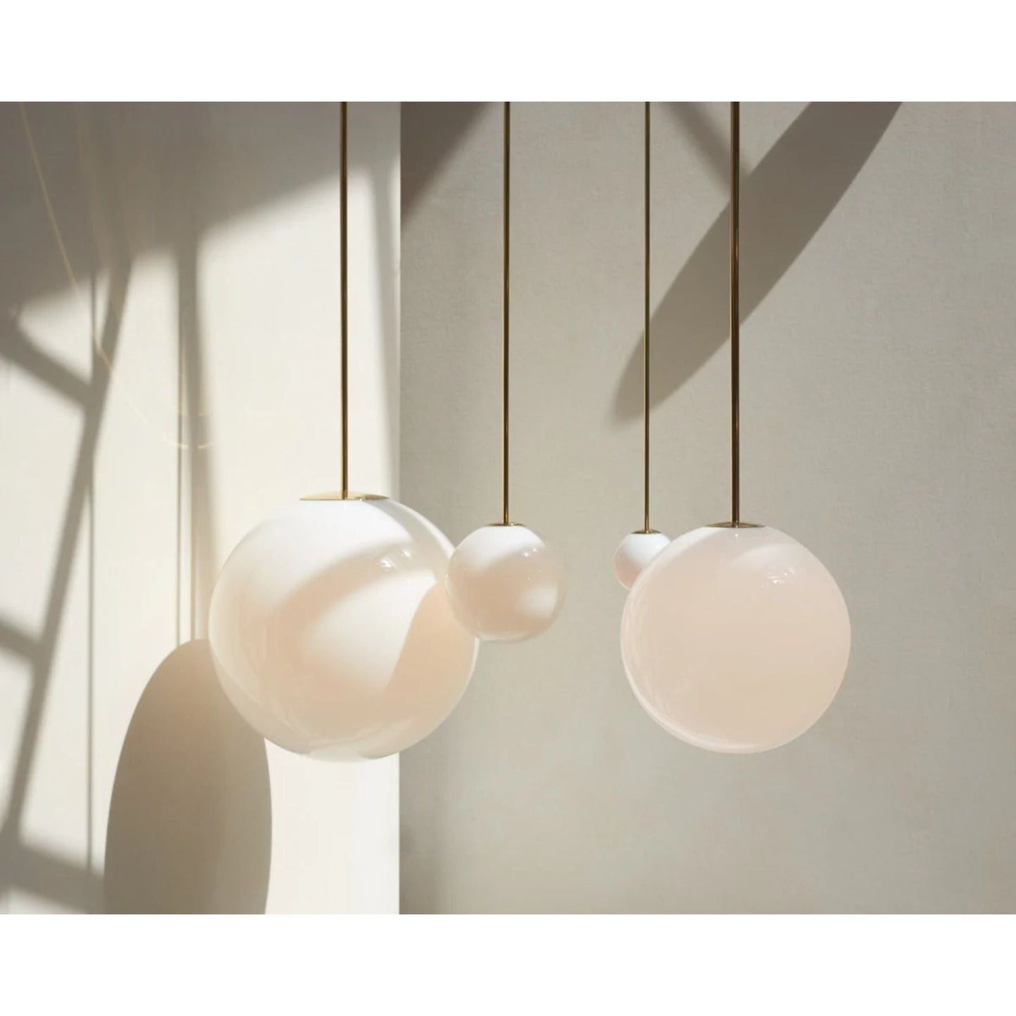 Hanglamp Messing Melkglas Plafond Minimalistisch Modern Scandinavisch Hal Eettafel Nachtkastje