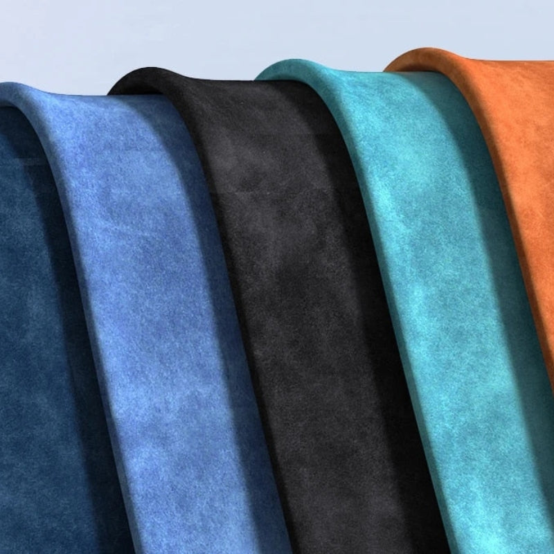 Luxe Wildleren iPhone Hoes Zwart Bruin Donkergroen Lichtblauw Beschermhoes met Shockabsorptie Camerabescherming