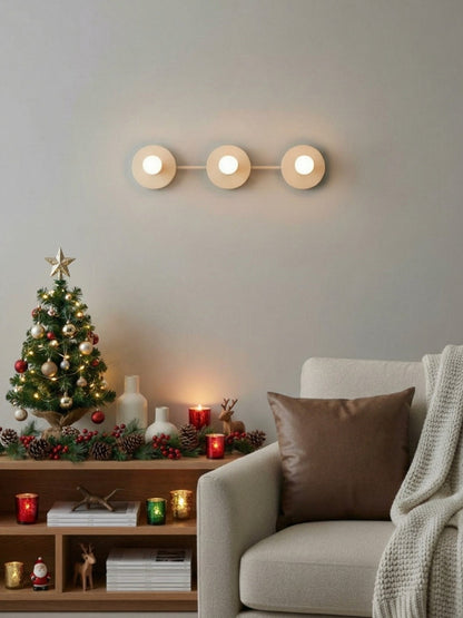 Minimalistische Badkamerlamp met Drie Lichtpunten - Verkrijgbaar in Meerdere Kleuren