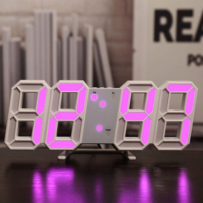 Digitale Wandklok met Temperatuurweergave en Alarm – LED-Display met Automatische Helderheidsaanpassing