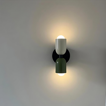 Wandlamp Crème Warm Wit Metaal IJzer E27 12cm LED 2 Lichts Slaapkamer Hal Woonkamer