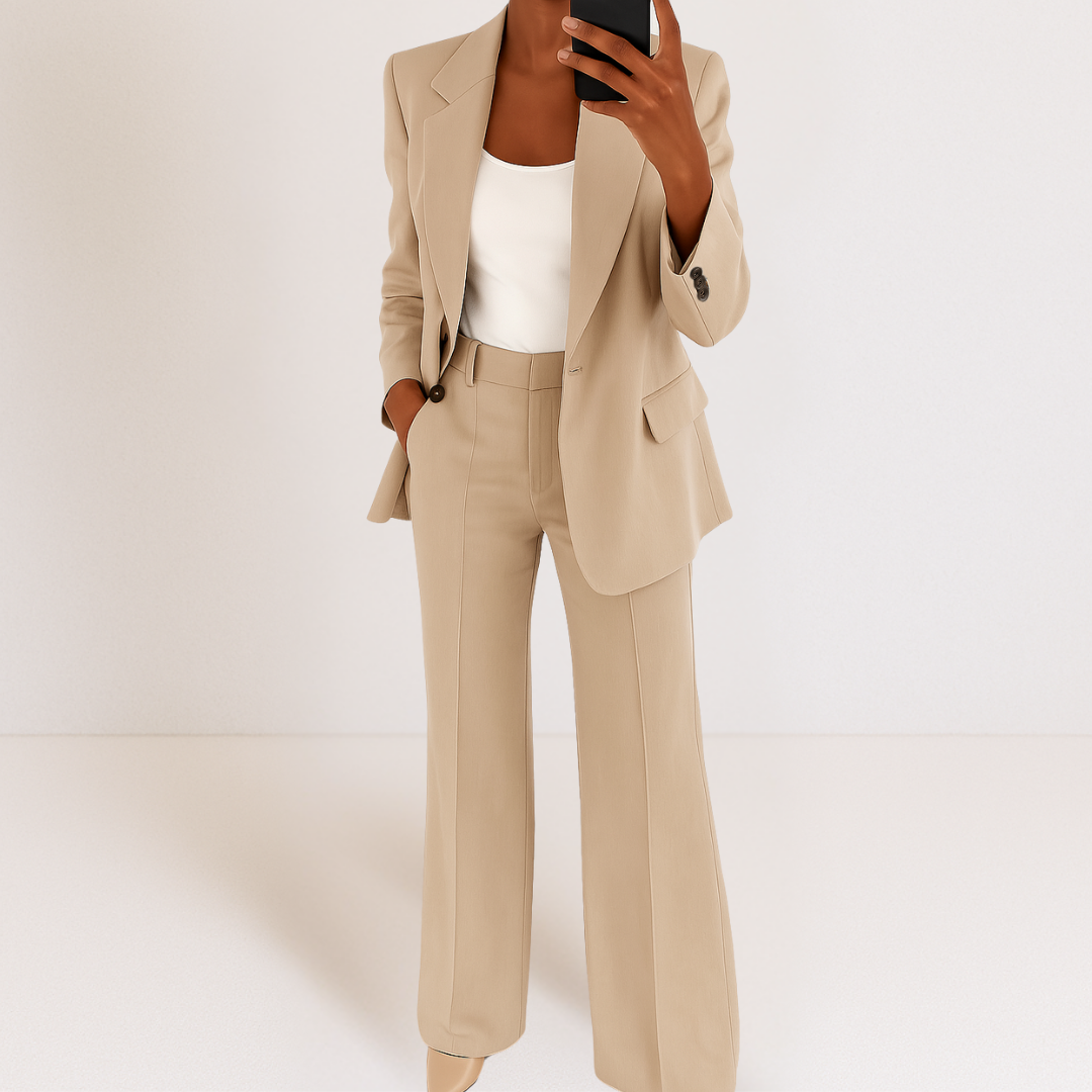 Dames Blazer en Broek Tweedelig Pak Set