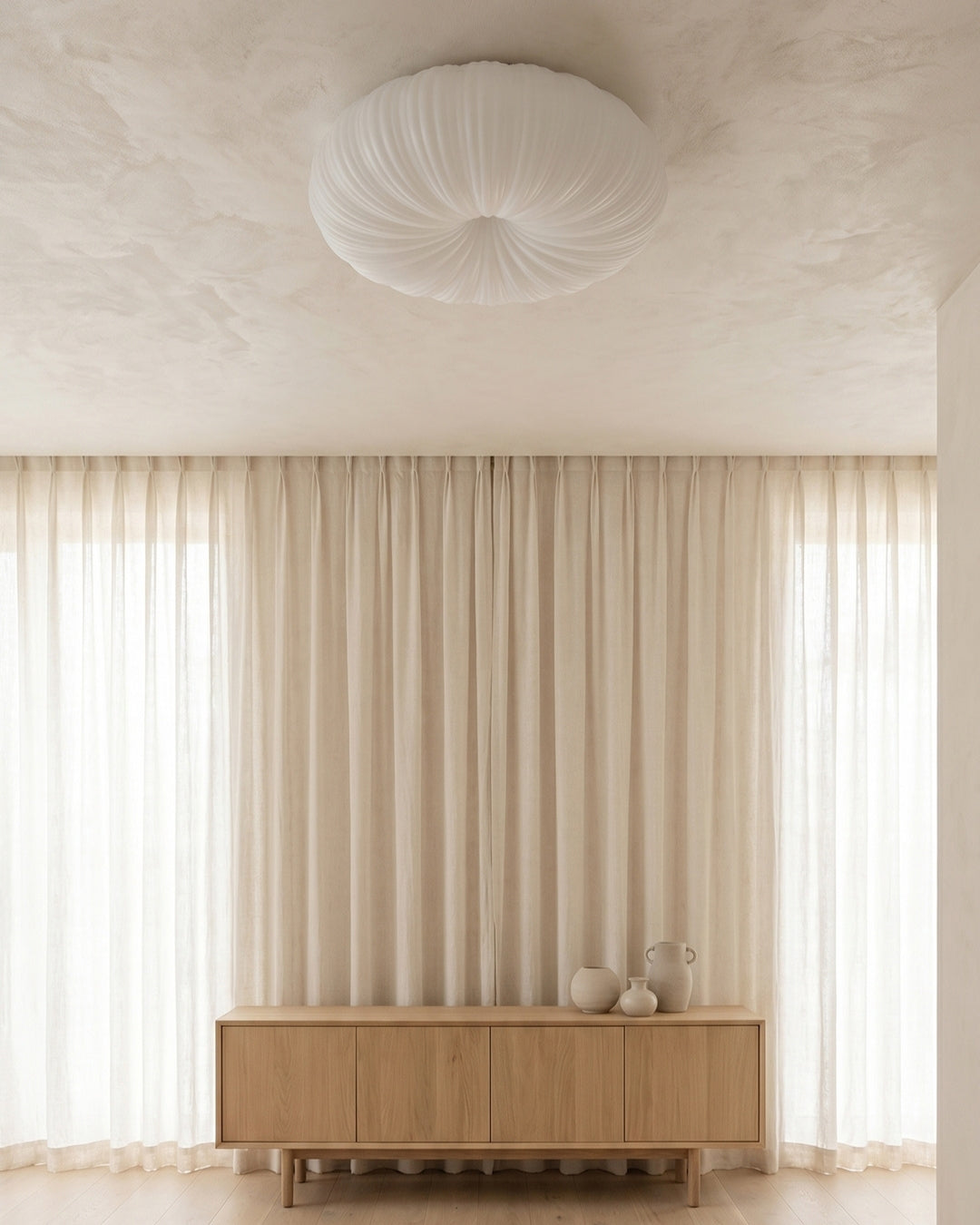 Plafondlamp Iris Scandinavisch Dimbaar Metaal & Acryl met Afstandsbediening voor Moderne Woonruimtes Slaapkamer Eetkamer Sfeerverlichting