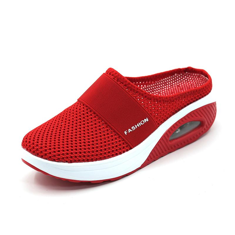 Orthopedische Pantoffels met Luchtkussen Ergonomische Instapschoenen Diabetesvoeten Ademend Mesh Extra Zacht Voetondersteuning Antislip Zool Dames Heren Indoor Outdoor Comfortschoenen