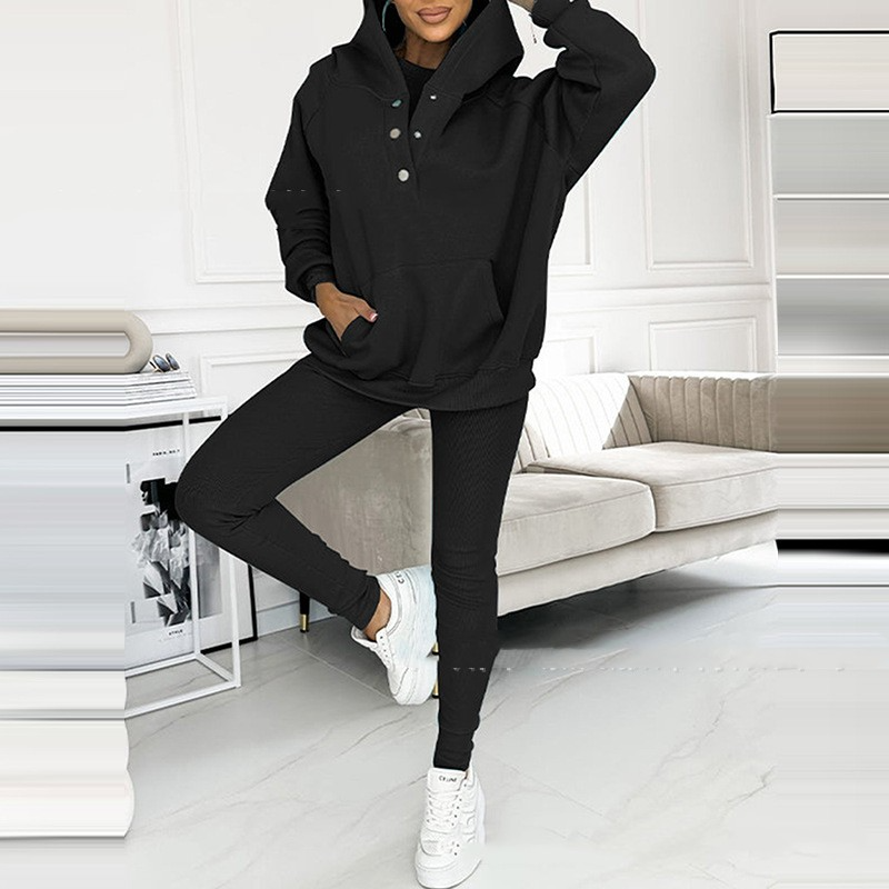 Dames Streetwear Set - Top, Jas en Broek Trendy Kleding