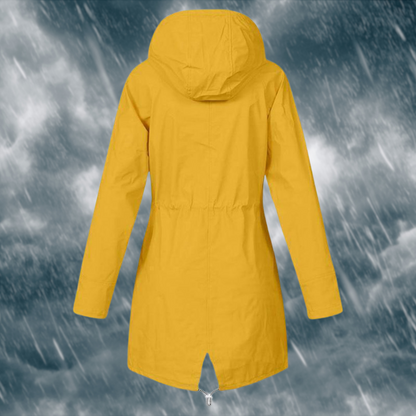 Dame Regenjas Elegante Waterdichte Mantel