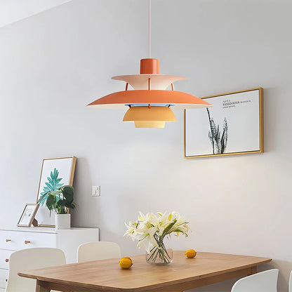 Hanglamp Metaal E27 Groen Eettafel Woonkamer Gelaagde Designlamp Scandinavische Hanglamp Sfeerverlichting Interieur