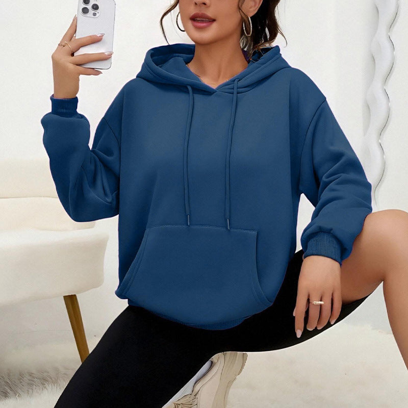 Dames Oversized Hoodie met Kangoeroezak Zacht Comfortabel