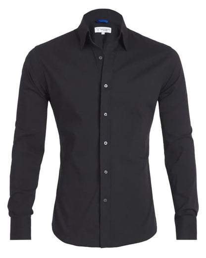 Heren Overhemd Slim Fit Stretch met Ritssluiting