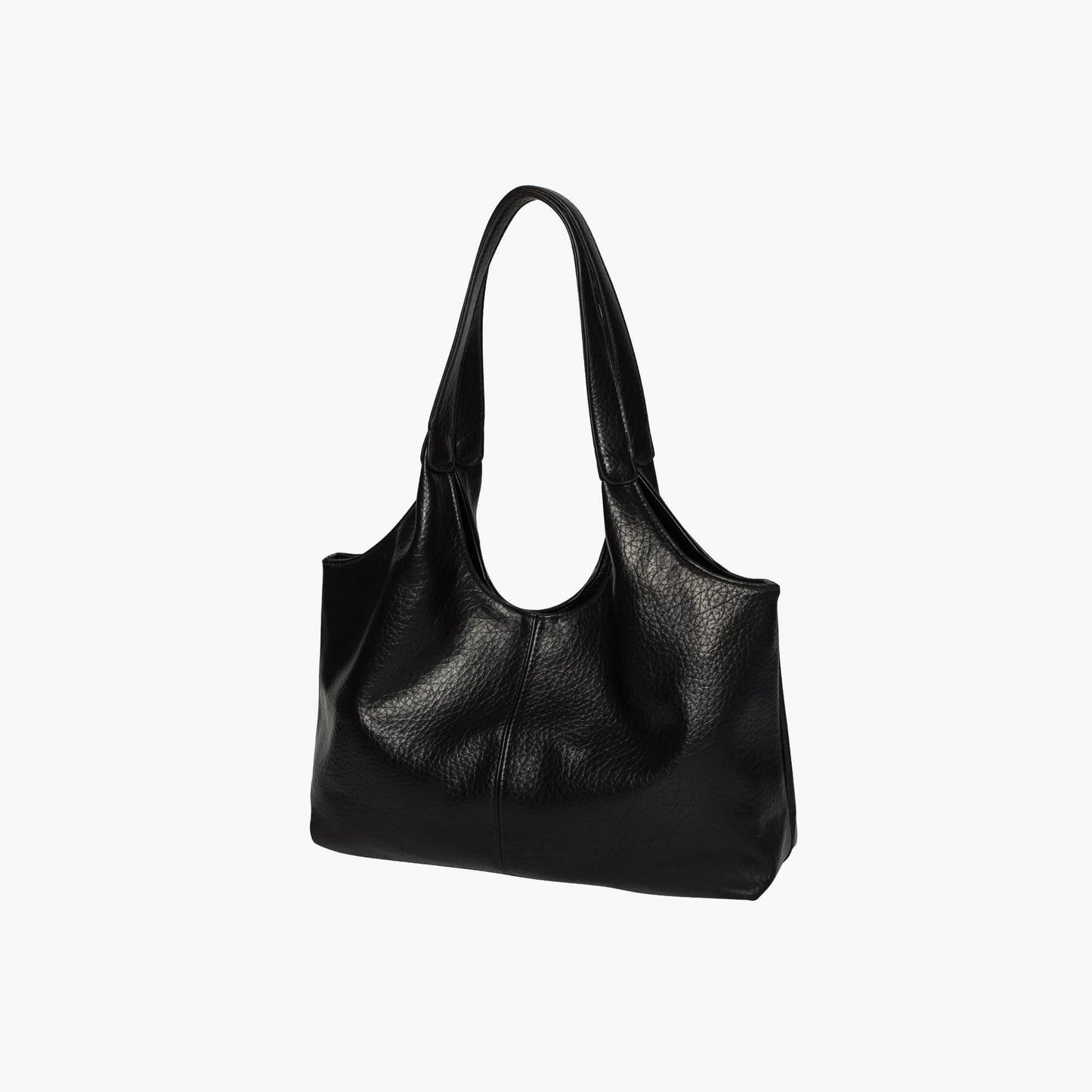 Vegan Schoudertas Dames Leren Look Ruim Tote Tas
