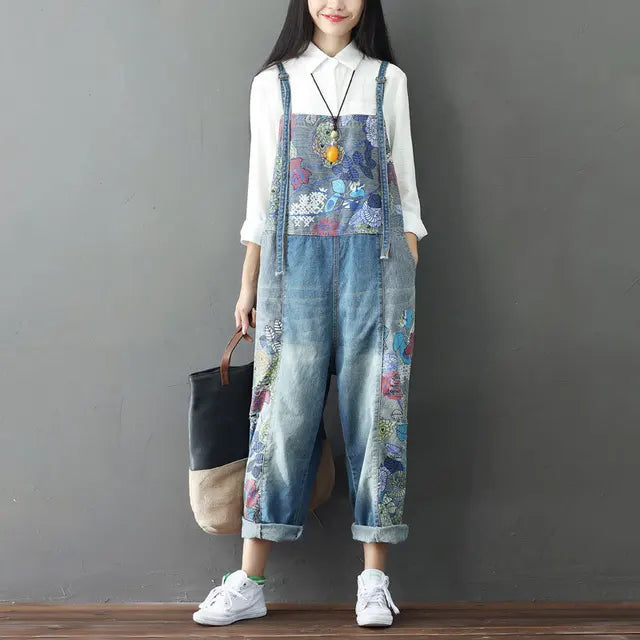 Vrouwelijke Jumpsuit Retro Denim Stijl - StudioMarella