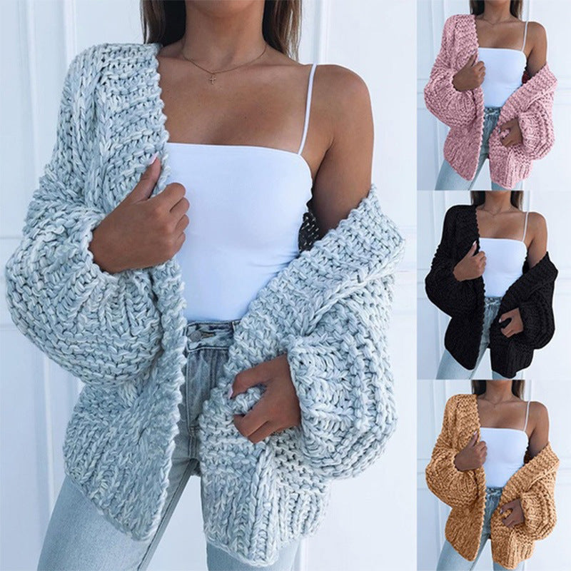 Dames Vest Gebreid Chunky Stijlvol Warm