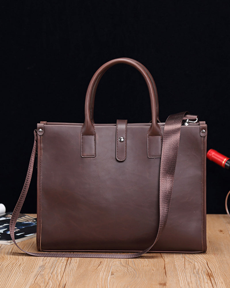 Dames Laptoptas Bruin Kunstleer Stijlvol Design