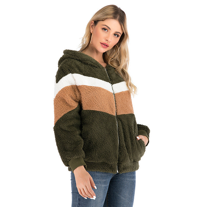 Dames Hoodie Teddy Vest Zacht en Comfortabel met Rits