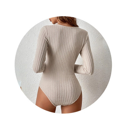 Dames Body Met V-Hals Zacht Geribd Comfy Kleding