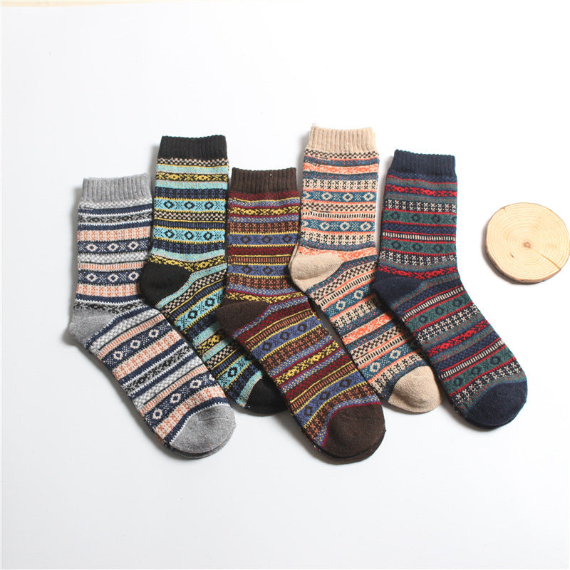 Dames Sokken 5-Pack Zacht Warme Winter Sokken Scandinavisch Design